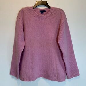 J Crew Pink Purple Wool Sweater Oversized